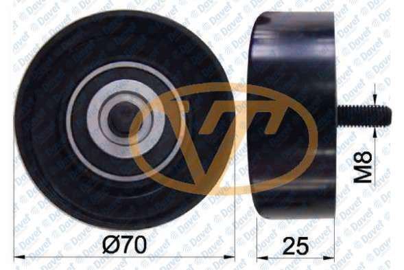 49-1903 V.Kayisi Gergi Rulmani Plastik Ford Fiesta Iii 1.1 70x26 1989-1995